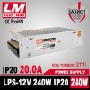 Блок живлення LPS-IP20 12V/240W/ 20,0 A Premium гарантія 2 роки (код товару 2111)